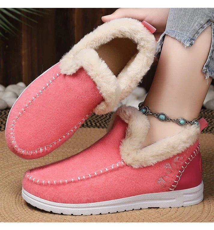 Winnie | Cozy Faux-Fur Lined Slip-On Boots