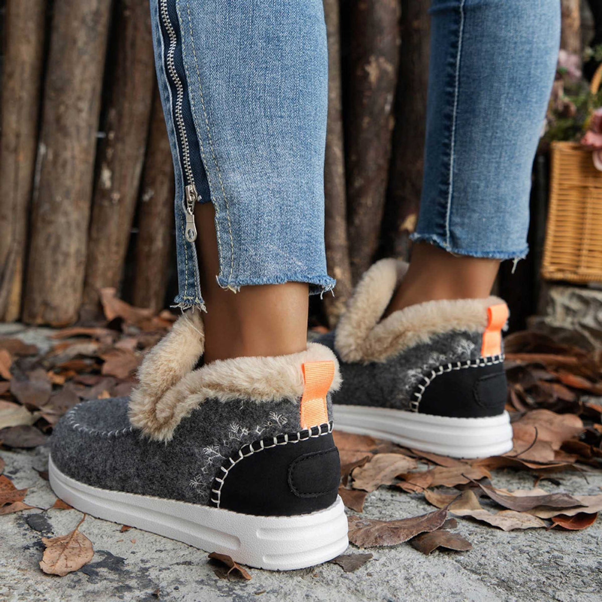 Winnie | Cozy Faux-Fur Lined Slip-On Boots