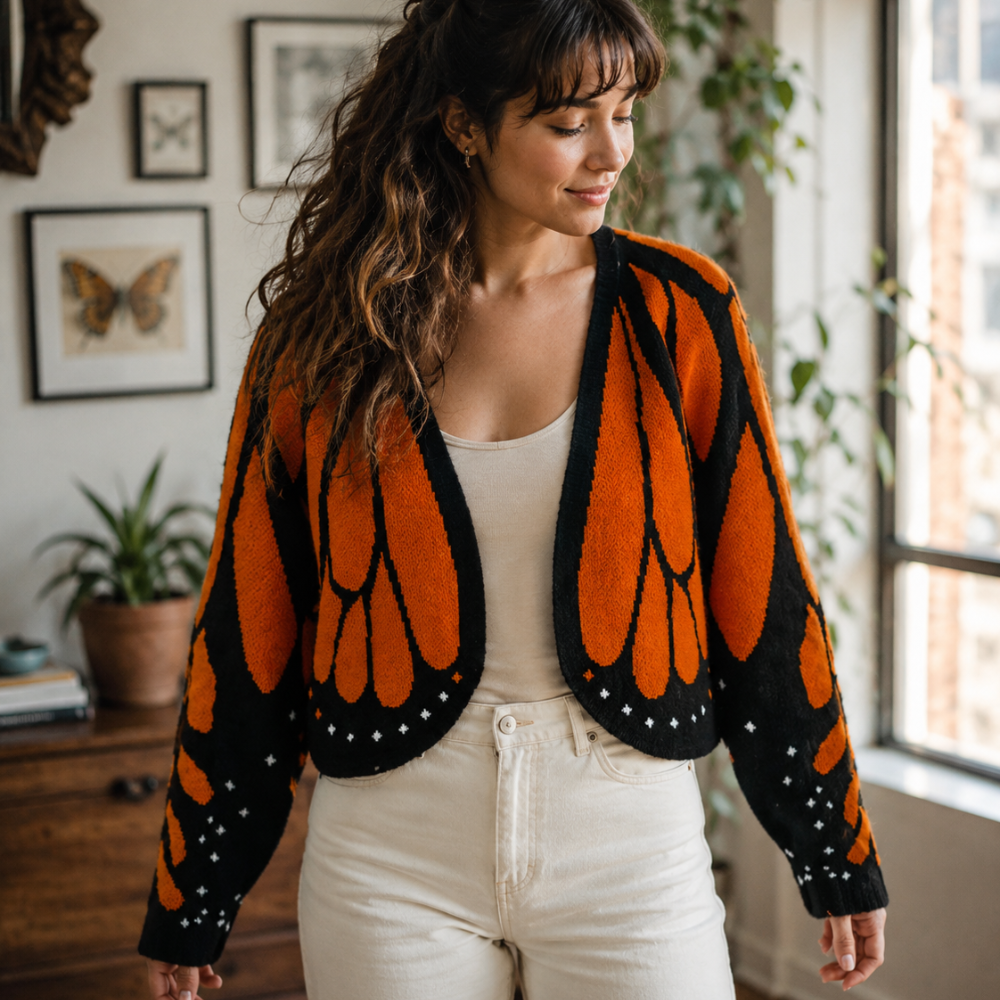 MONARCH | BUTTERFLY CARDIGAN