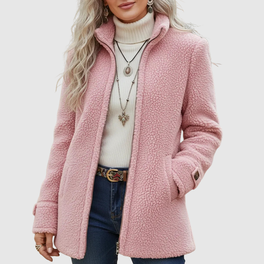 Cassandra | Soft, elegant zip-up jacket