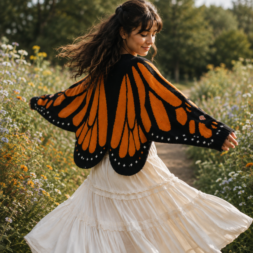 MONARCH | BUTTERFLY CARDIGAN