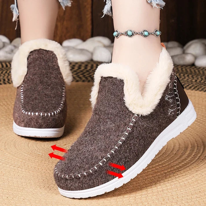 Winnie | Cozy Faux-Fur Lined Slip-On Boots