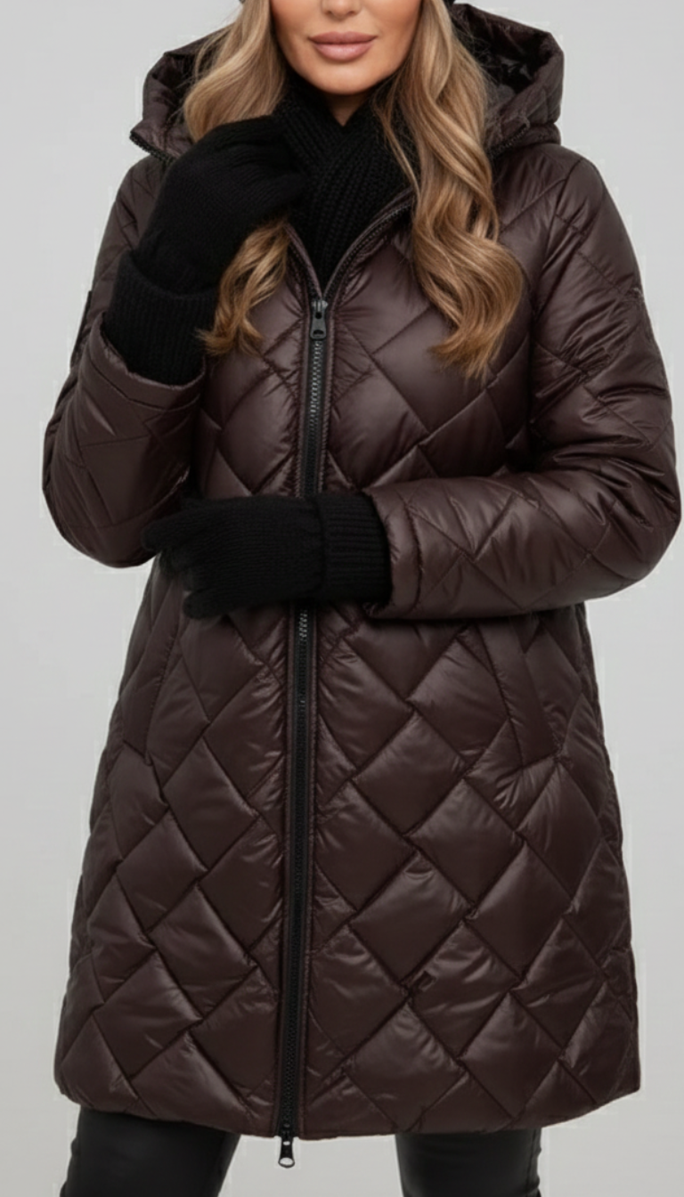 Bogna | Warm Quilted Hooded Jacket