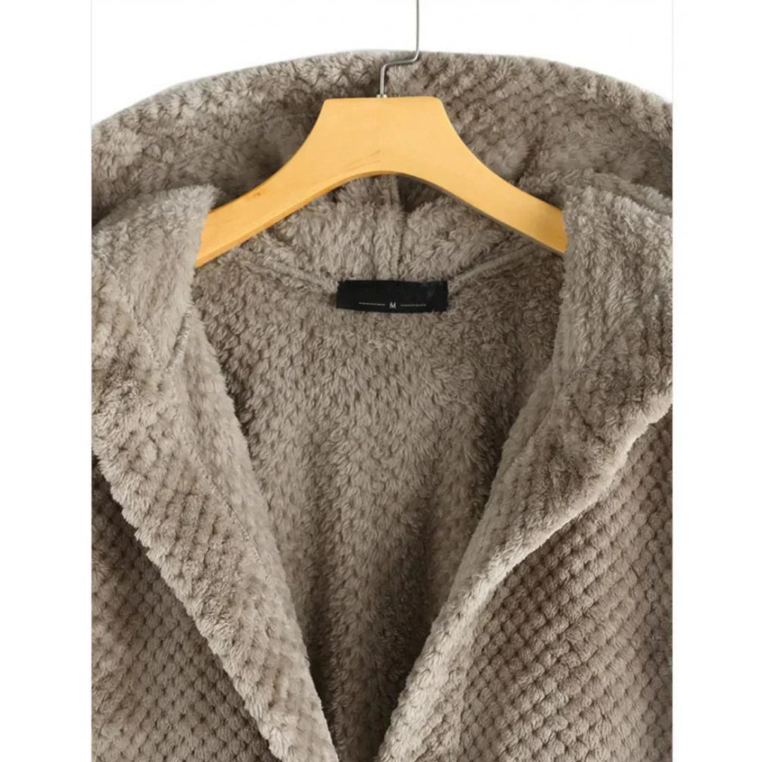 Dana | Cozy Relaxed-Fit Hooded Plush Coat