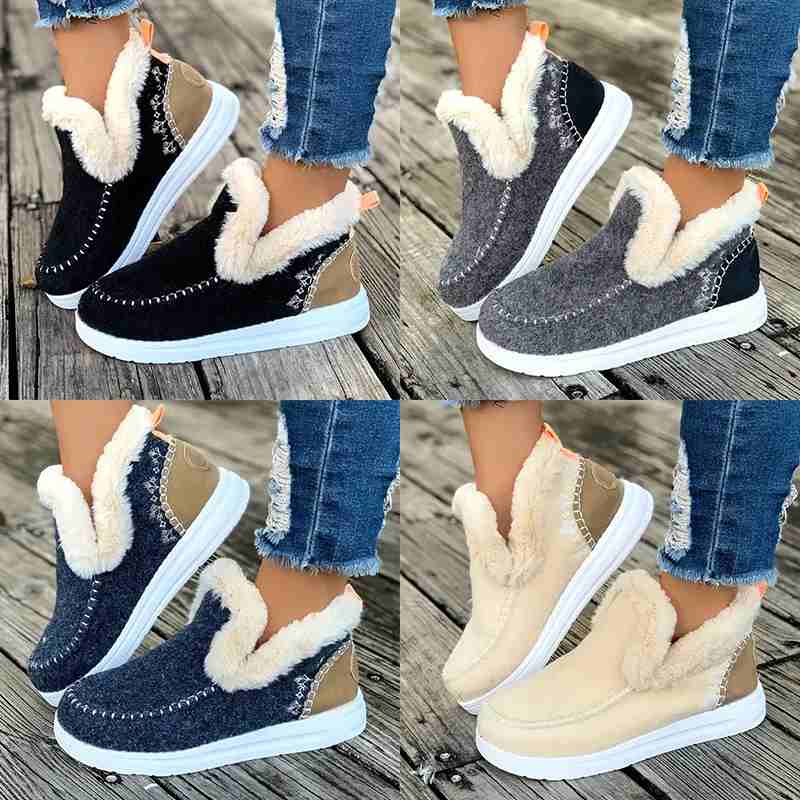 Winnie | Cozy Faux-Fur Lined Slip-On Boots