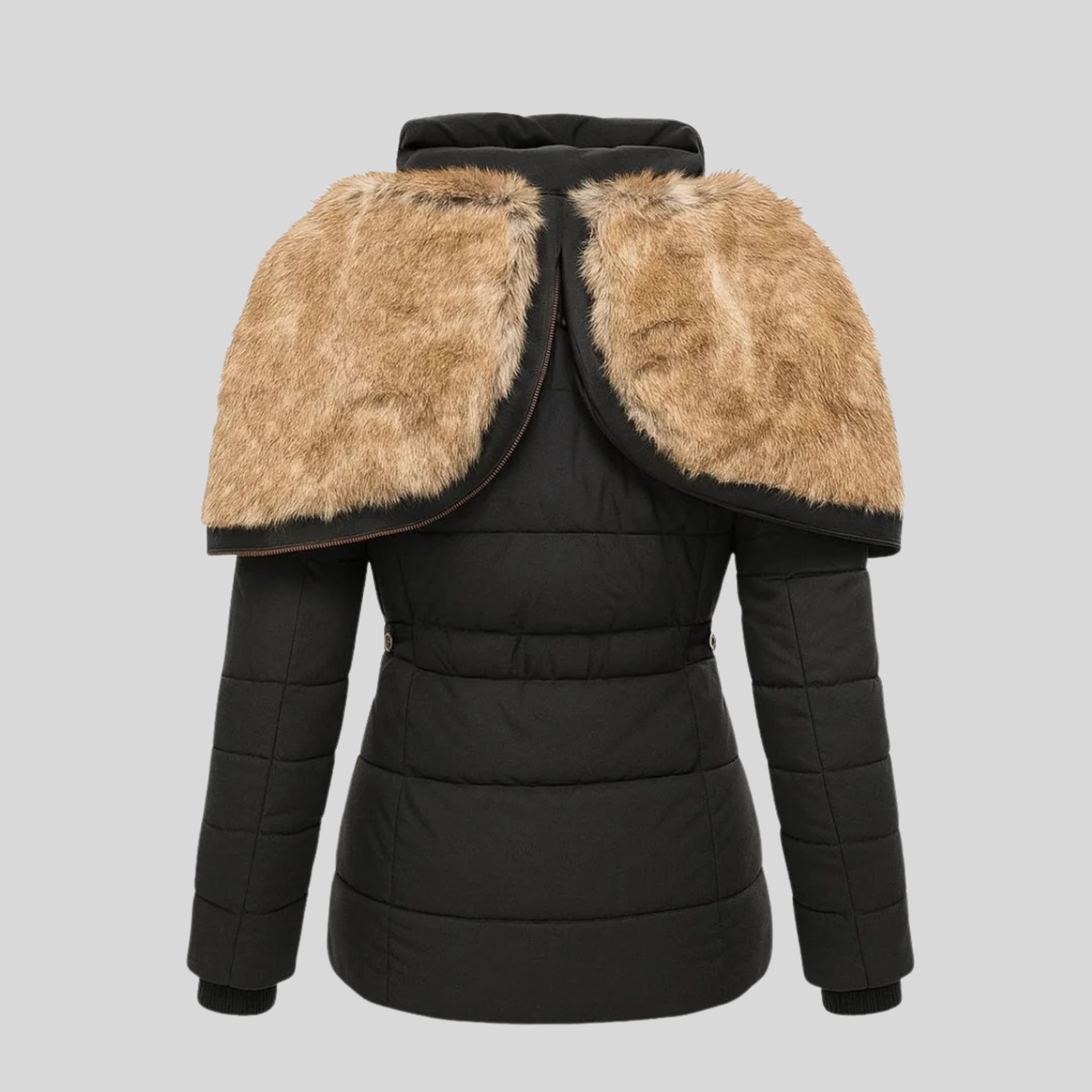 Bochra | Quilted Parka with Faux-Fur Hood