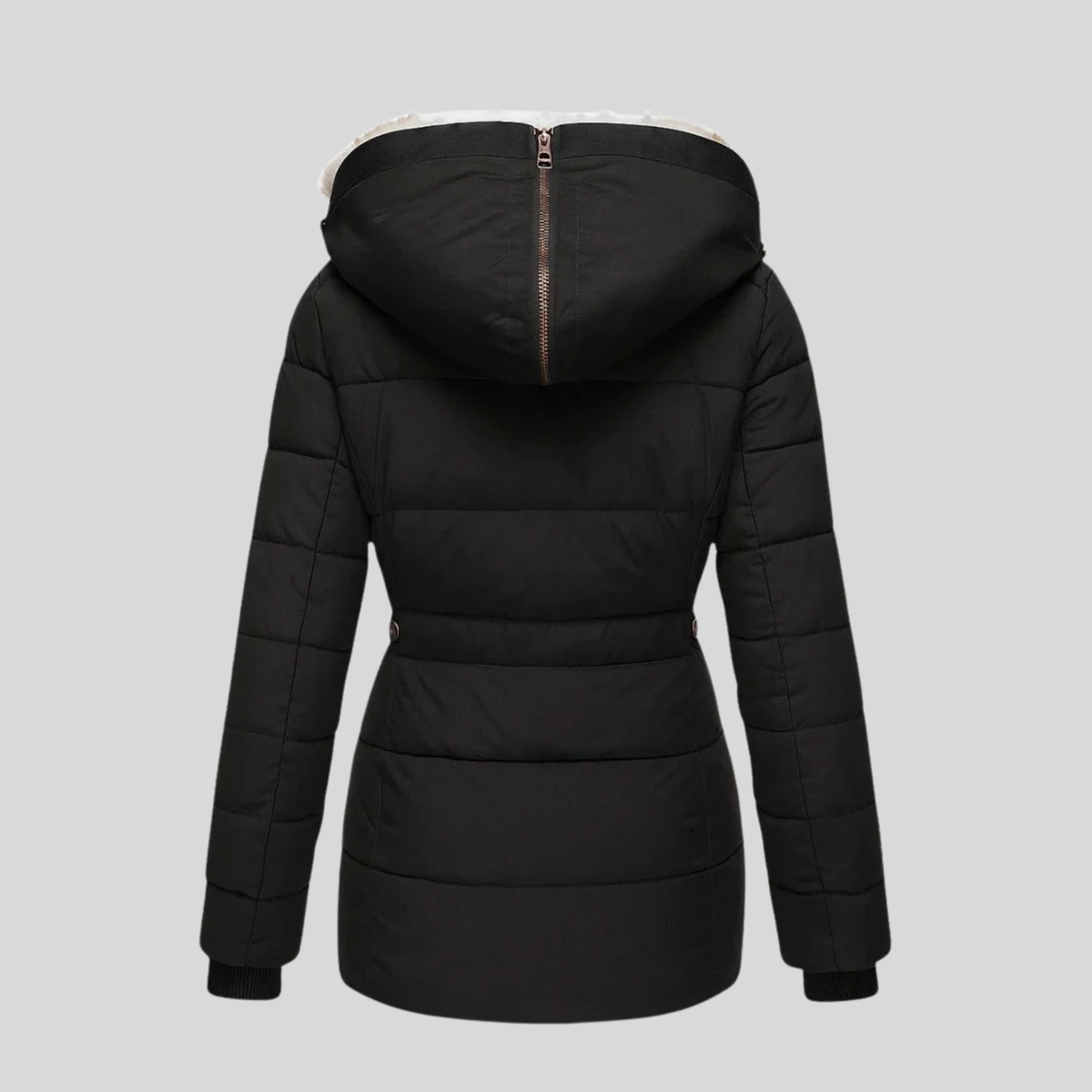 Bochra | Quilted Parka with Faux-Fur Hood