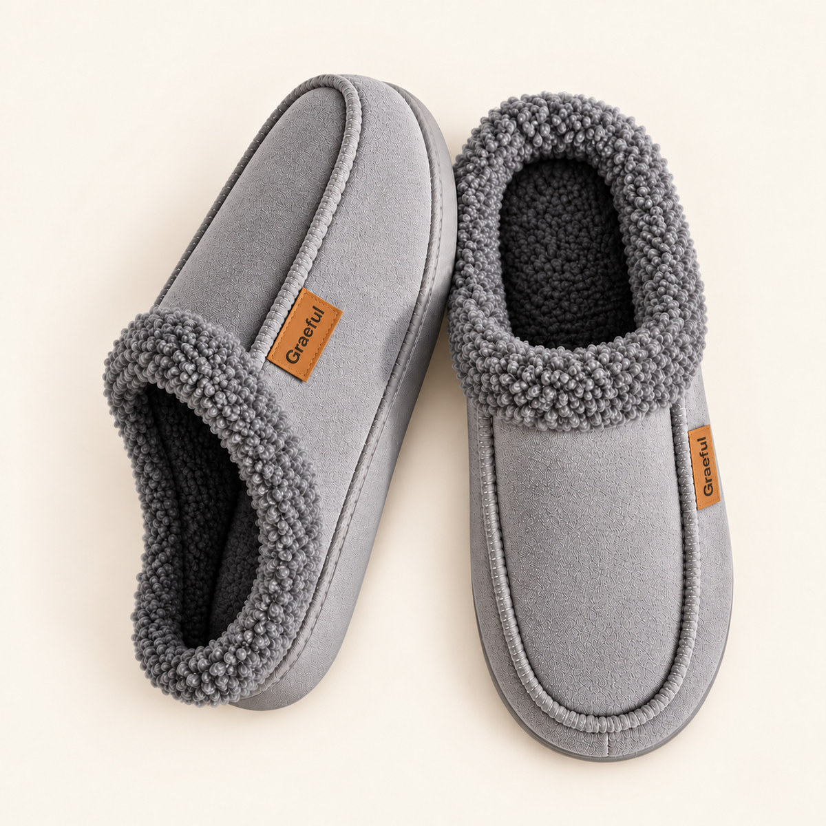 Aurora | Cozy Teddy-Collar Slippers
