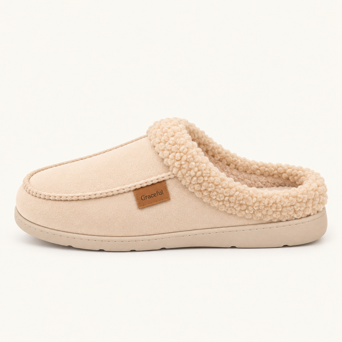 Aurora | Cozy Teddy-Collar Slippers