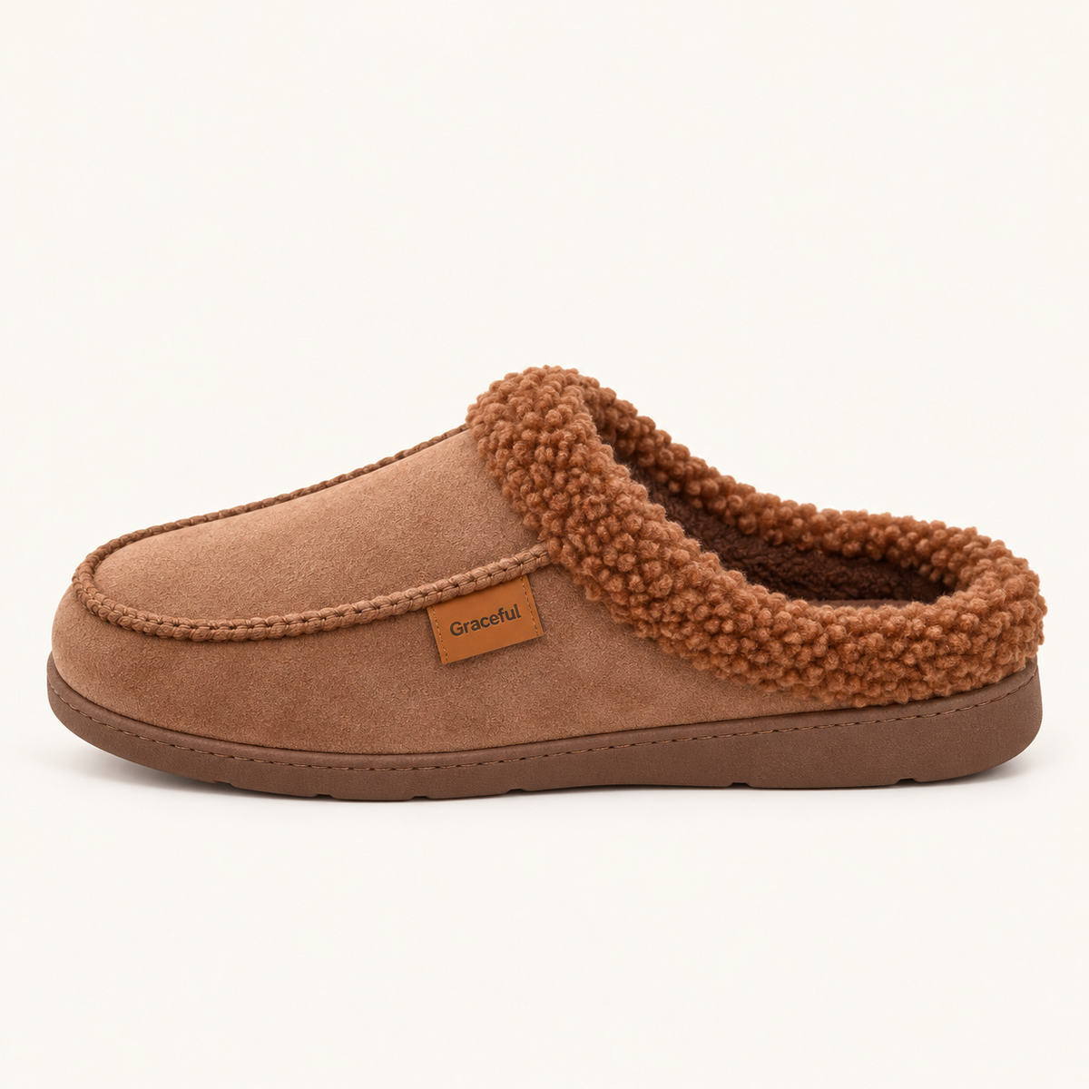 Aurora | Cozy Teddy-Collar Slippers