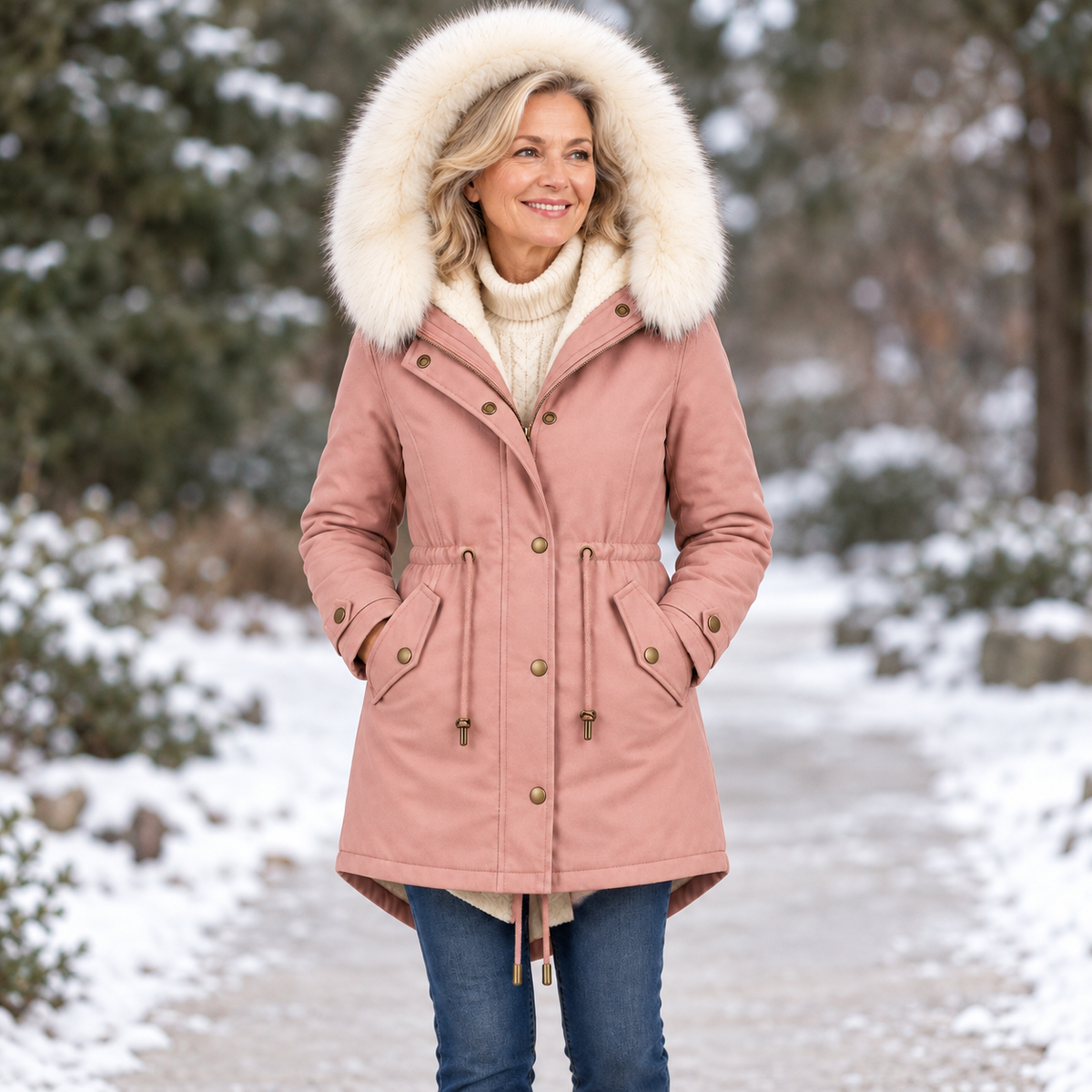 Albane | Elegant Long Winter Parka