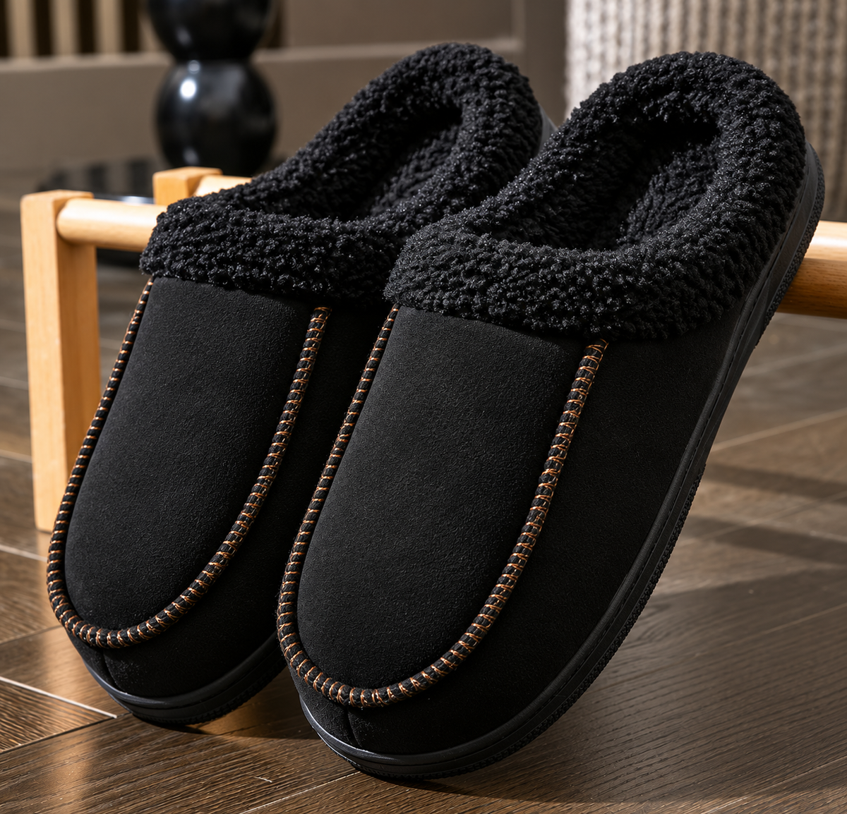 Aurora | Cozy Teddy-Collar Slippers