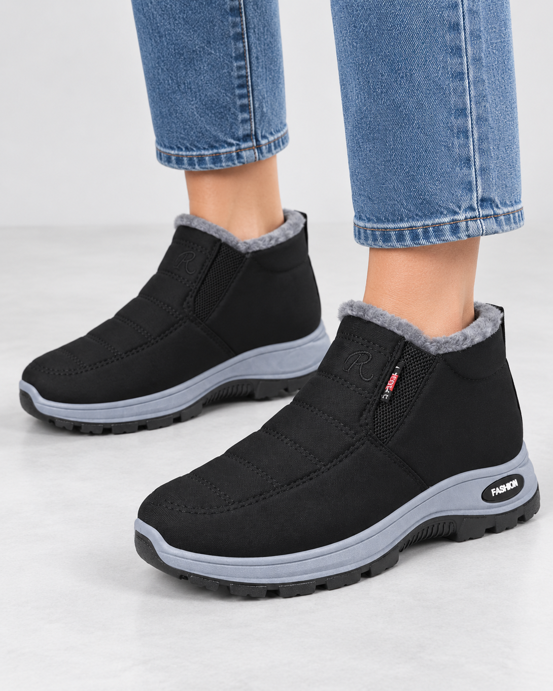 Sianna™ | Quilted Waterproof Slip-On Ankle Boots