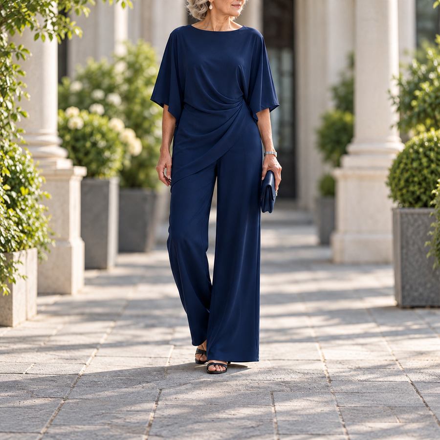 Lorna | Draped Waist Two Piece Set