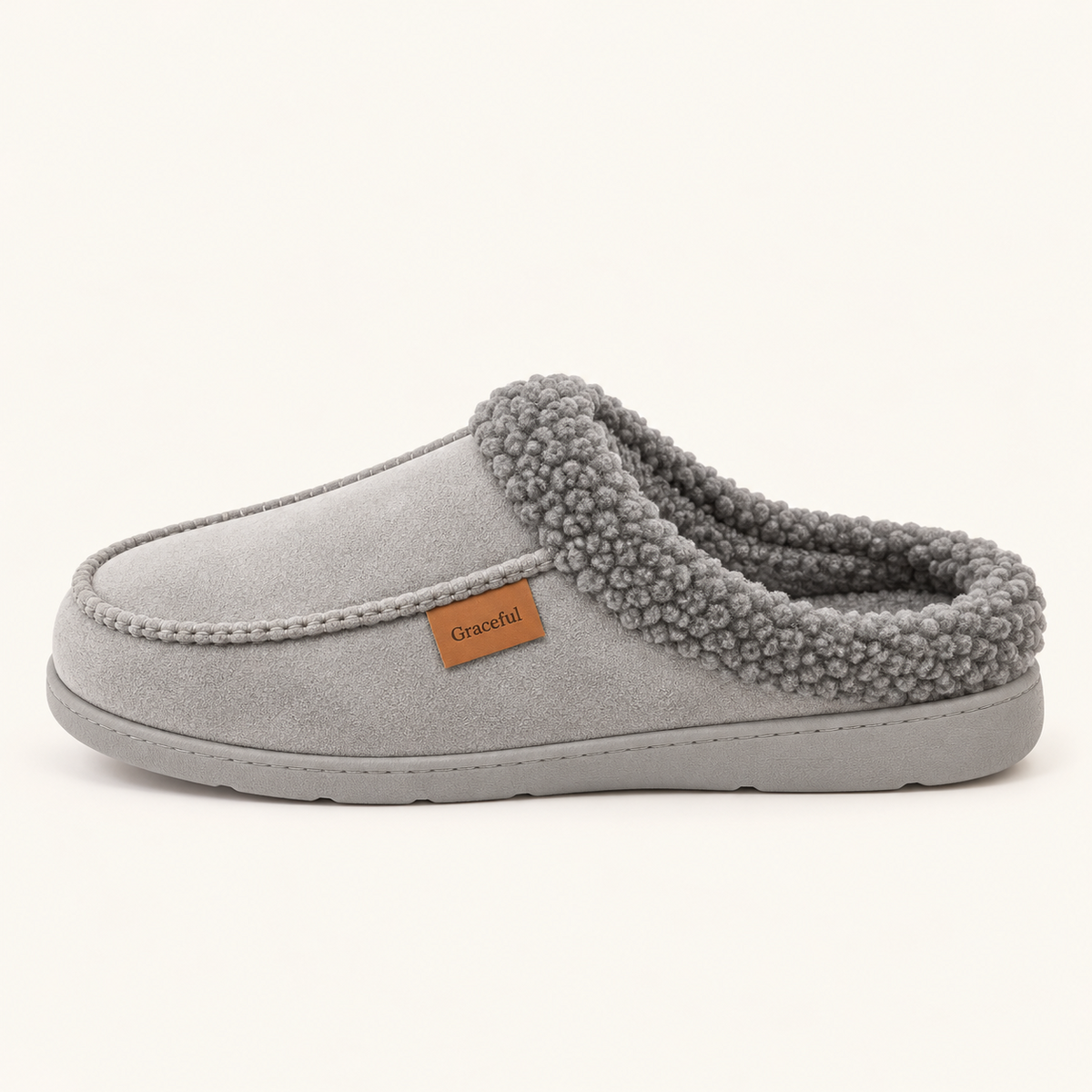 Aurora | Cozy Teddy-Collar Slippers