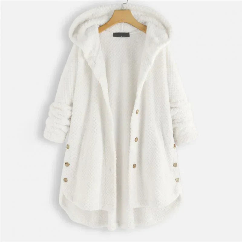 Dana | Cozy Relaxed-Fit Hooded Plush Coat