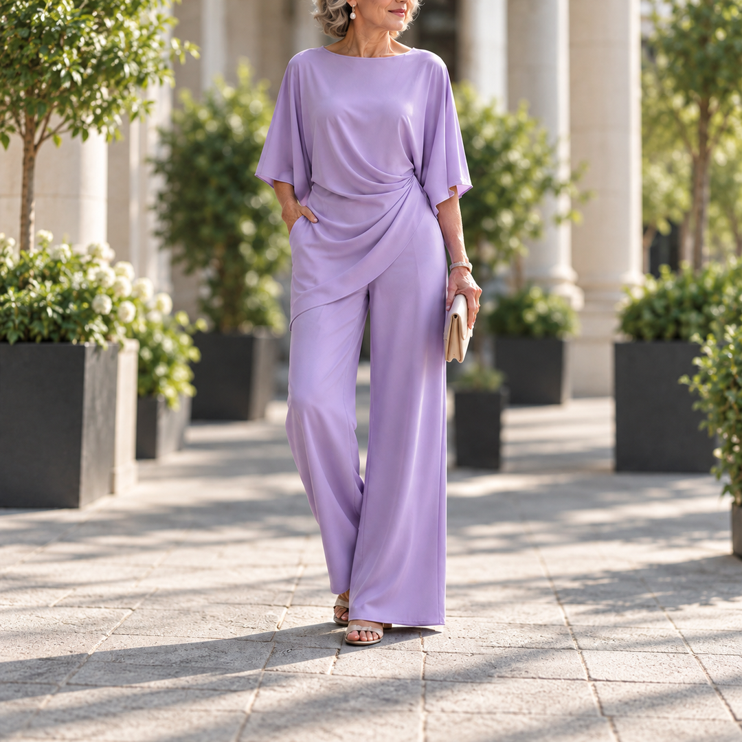 Lorna | Draped Waist Two Piece Set