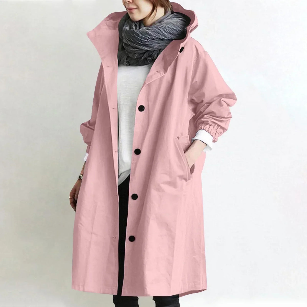 Gisèle | Elegant Hooded Trench Coat