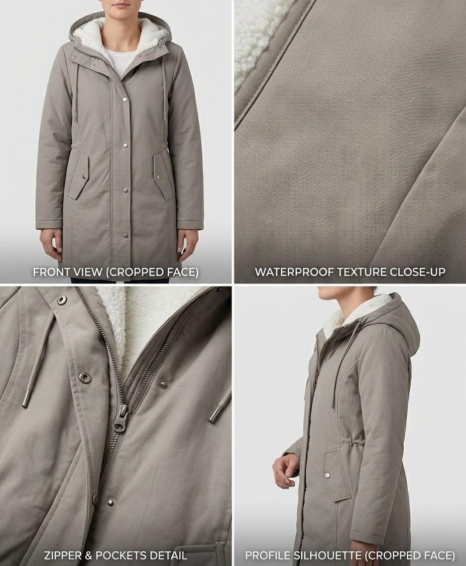 Amelie™ | Cozy Hooded Weatherproof Coat