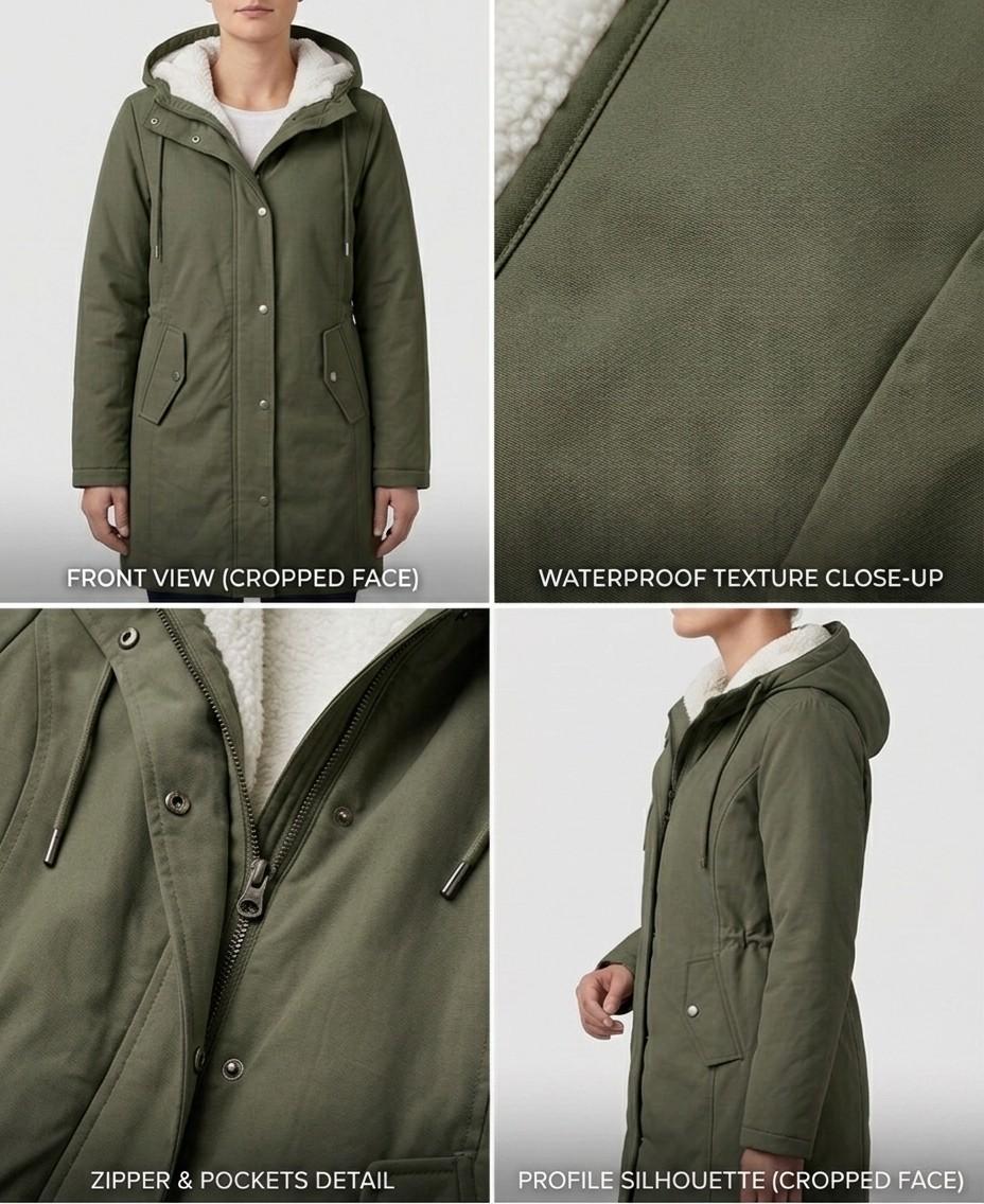 Amelie™ | Cozy Hooded Weatherproof Coat