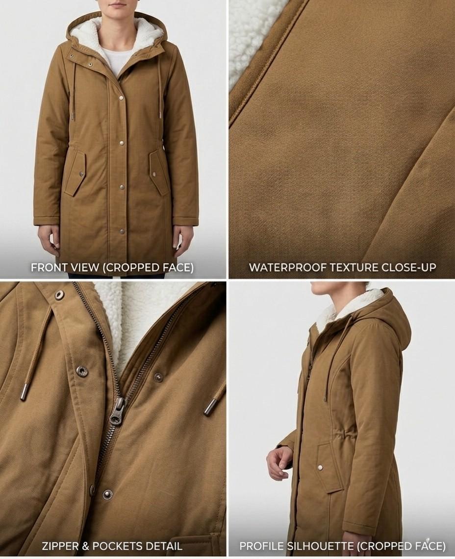 Amelie™ | Cozy Hooded Weatherproof Coat