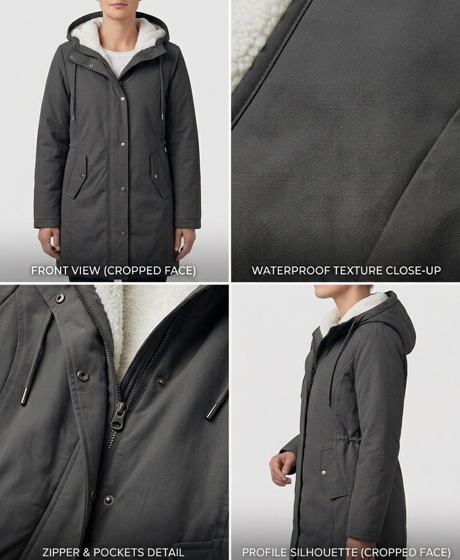 Amelie™ | Cozy Hooded Weatherproof Coat