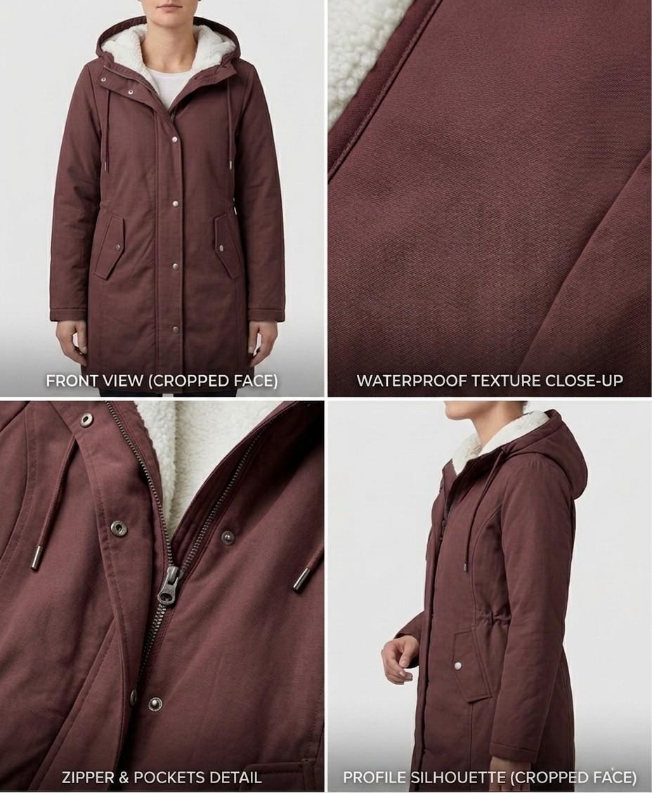 Amelie™ | Cozy Hooded Weatherproof Coat