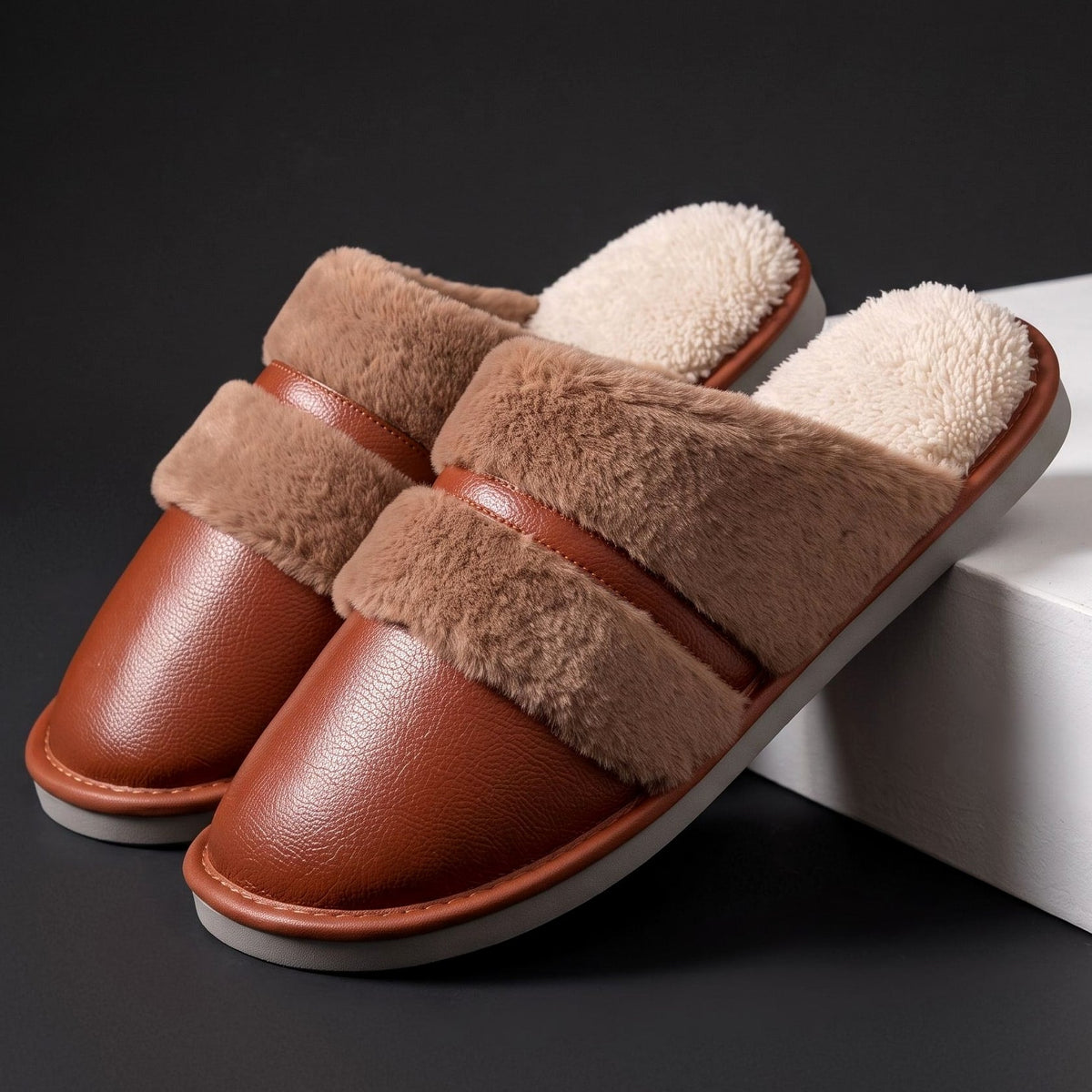 Milano | Men's Cozy Faux-Fur Slippers