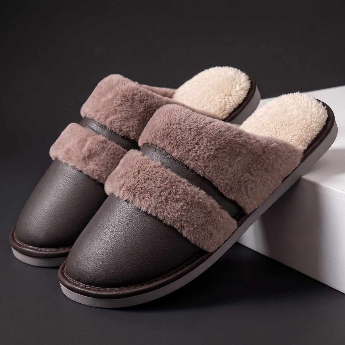 Milano | Men's Cozy Faux-Fur Slippers