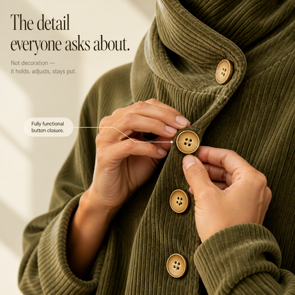 Olivia | The Corduroy Button-Up Top