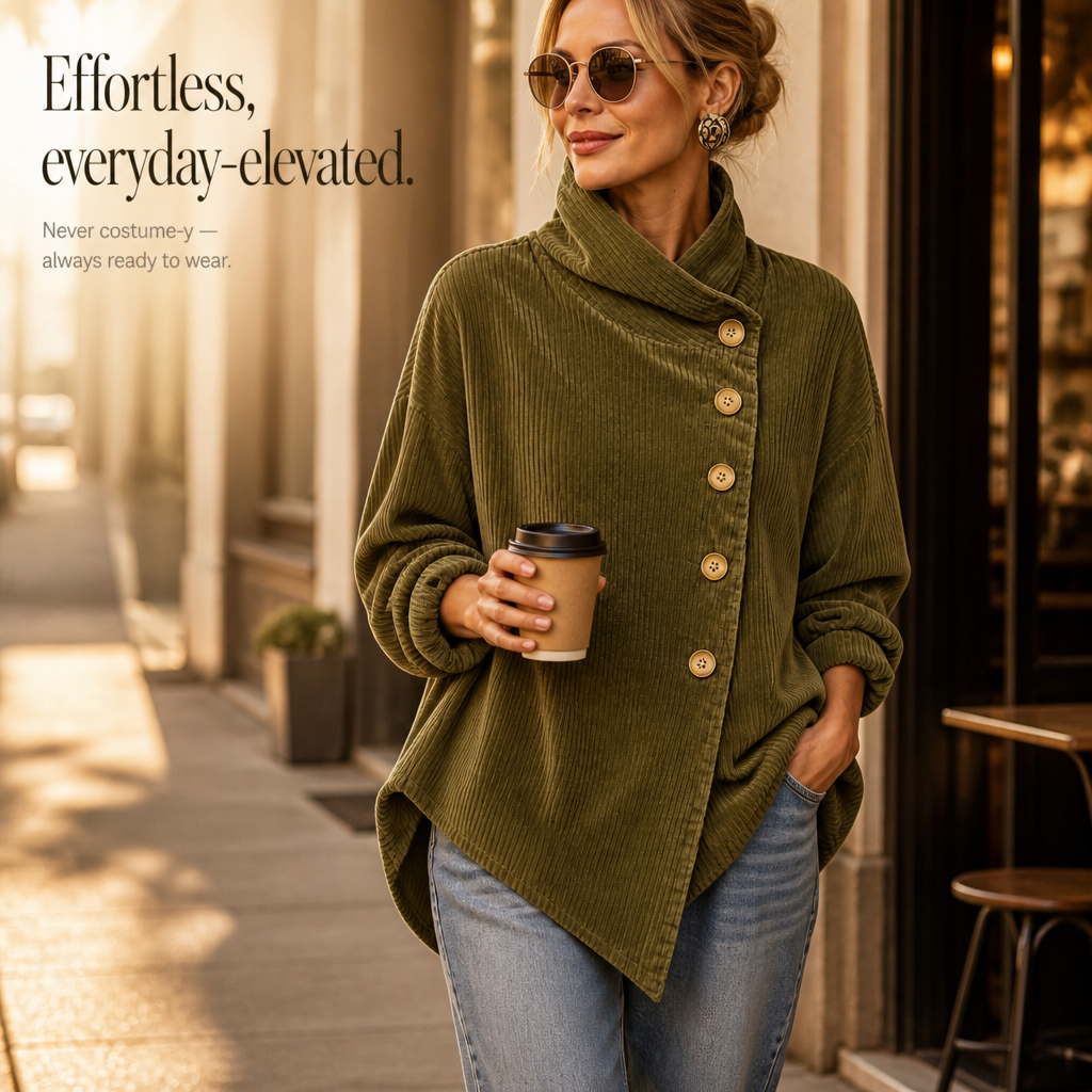 Olivia | The Corduroy Button-Up Top