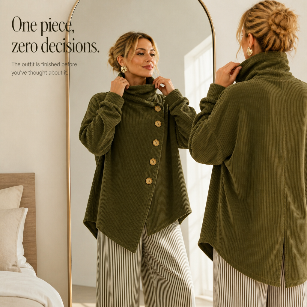Olivia | The Corduroy Button-Up Top