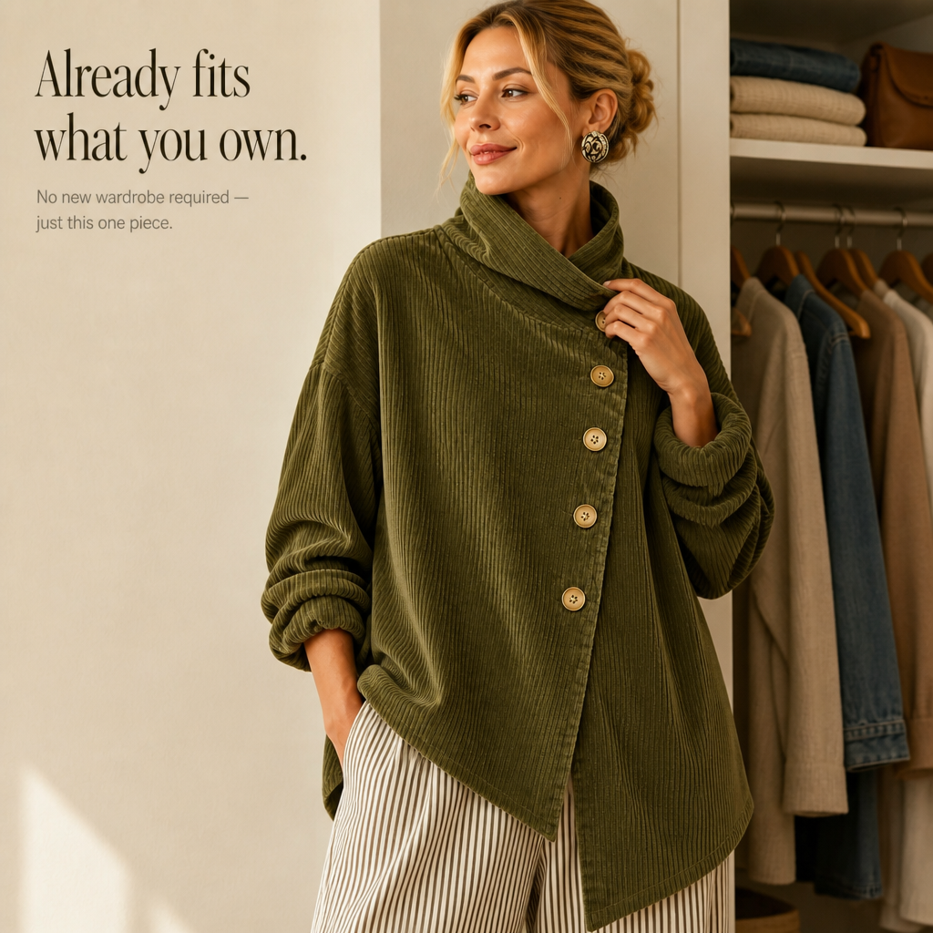 Olivia | The Corduroy Button-Up Top