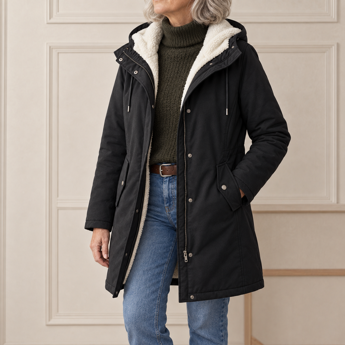 Amelie™ | Cozy Hooded Weatherproof Coat