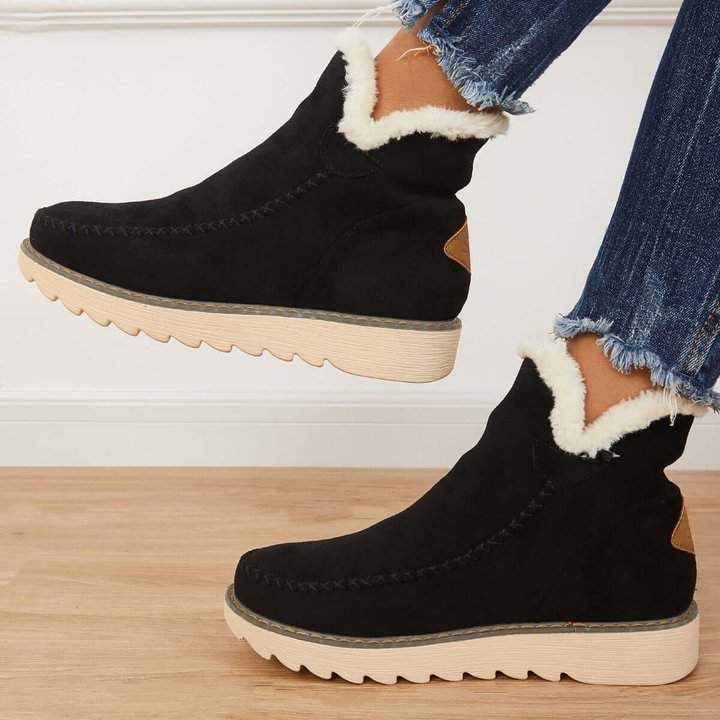 Nora | Waterproof Fur-Lined Winter Ankle Boots