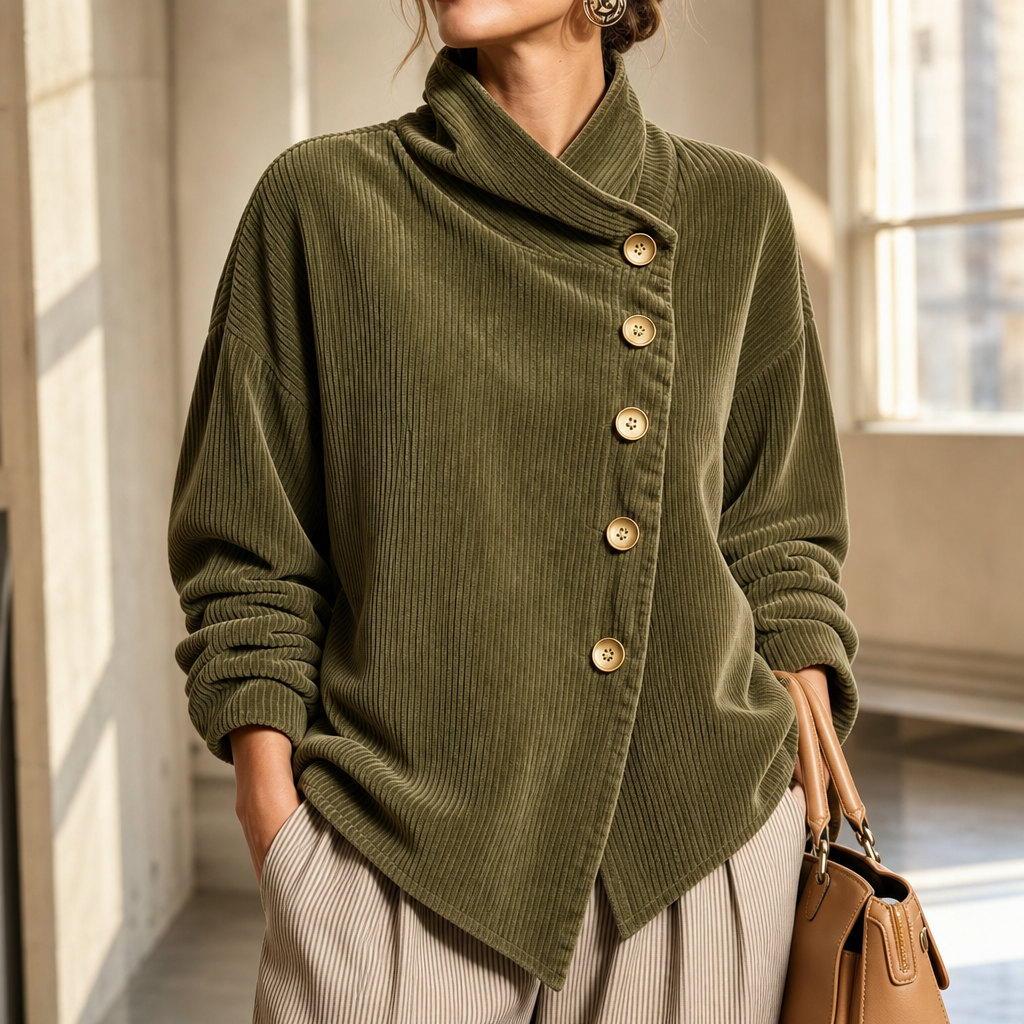 Olivia | The Corduroy Button-Up Top