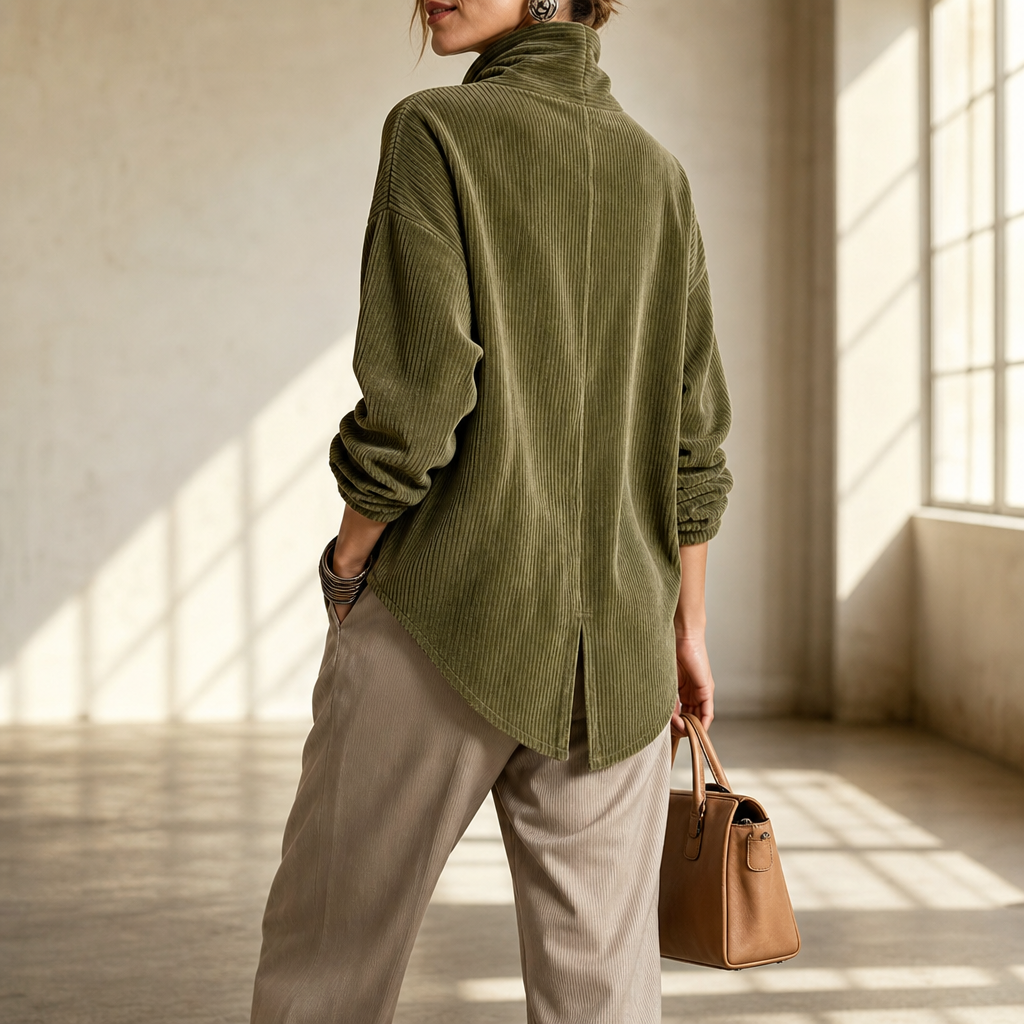 Olivia | The Corduroy Button-Up Top