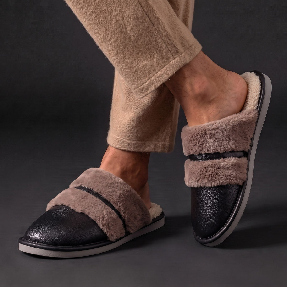 Milano | Men's Cozy Faux-Fur Slippers