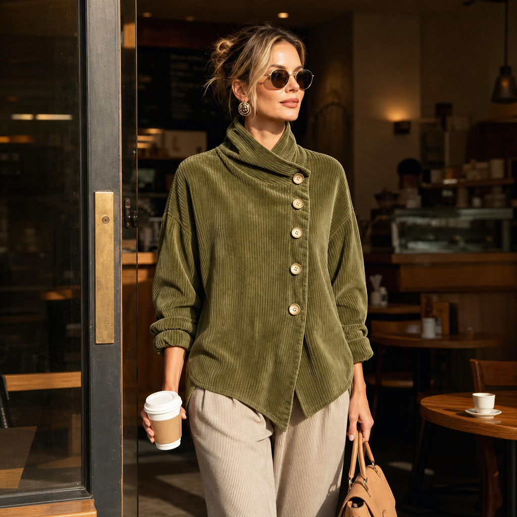 Olivia | The Corduroy Button-Up Top