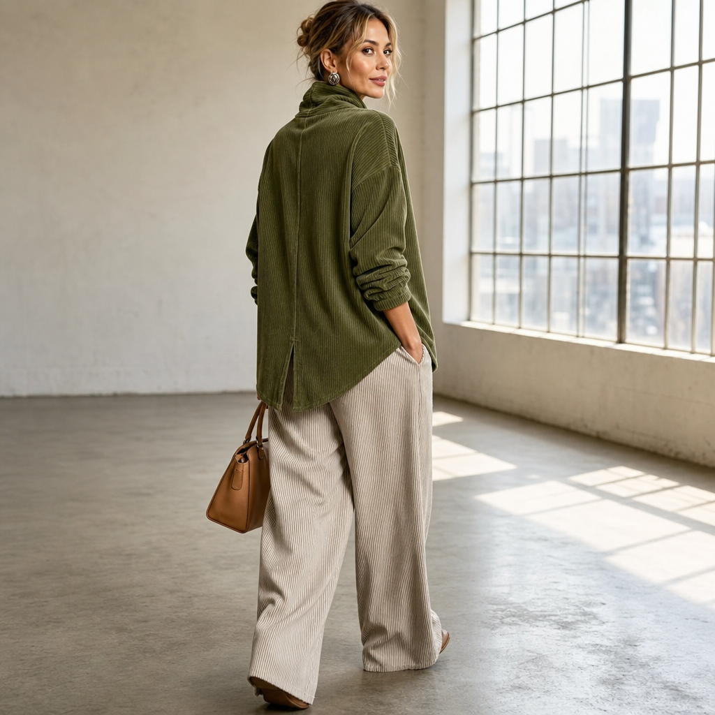 Olivia | The Corduroy Button-Up Top