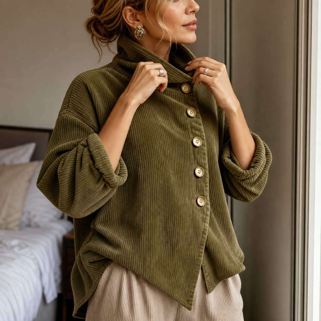 Olivia | The Corduroy Button-Up Top