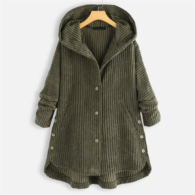 Dana | Cozy Relaxed-Fit Hooded Plush Coat