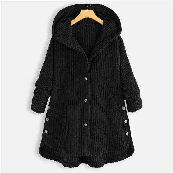 Dana | Cozy Relaxed-Fit Hooded Plush Coat