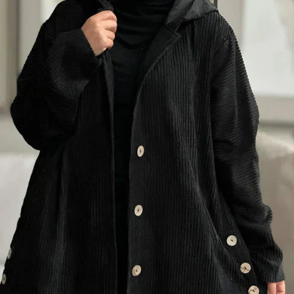 Dana | Cozy Relaxed-Fit Hooded Plush Coat