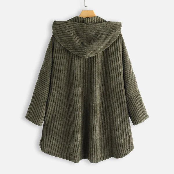 Dana | Cozy Relaxed-Fit Hooded Plush Coat