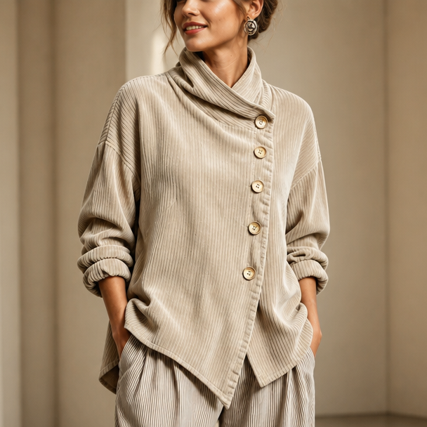 Olivia | The Corduroy Button-Up Top