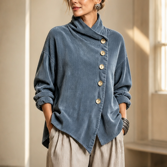 Olivia | The Corduroy Button-Up Top
