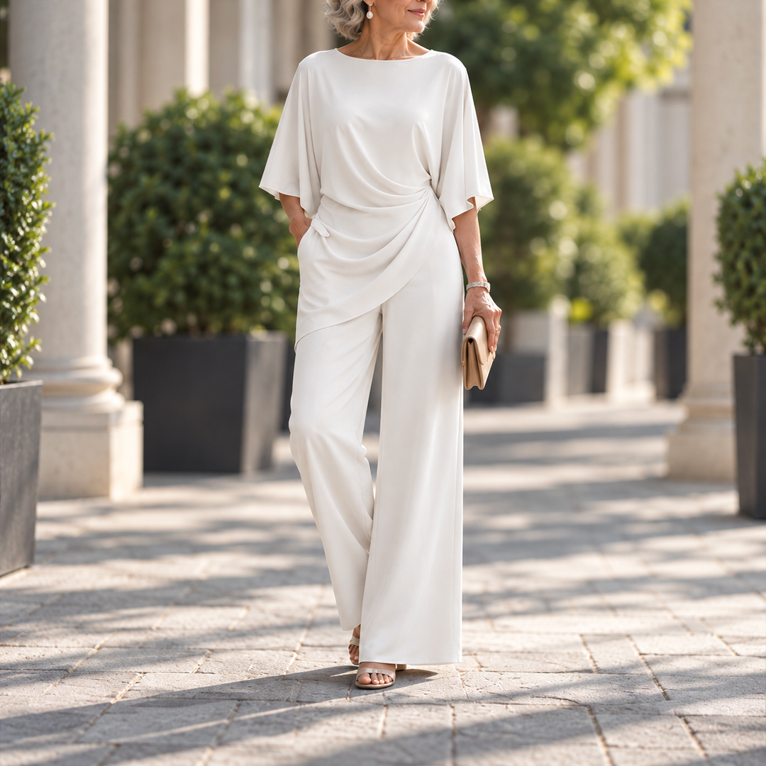 Lorna | Draped Waist Two Piece Set